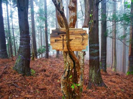 ここで「平」への道標プレートを初めて見つけたけど、実はこの手前にもあったみたい