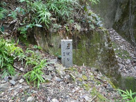 この付近は石ばしというらしい。わざわざ標高を書いてくれている。すでにこの段階で標高330mなのか・・・