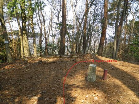 さて、ここでも休憩したし下山を開始することにした。ちなみに下山は右側を下っていく。左側は別の場所へ行ってしまう