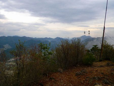 前回登った西ヶ嶽と三嶽が見える