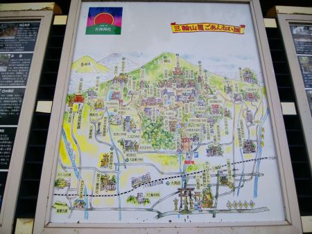 三輪山麓ごあんない内図があったので撮影しておいた