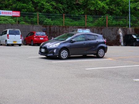 駐車場まで戻ってきた。登りは長かったけど下りは早かったと感じさせられた。お疲れ様でした