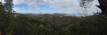 中山最高峰から北側の展望