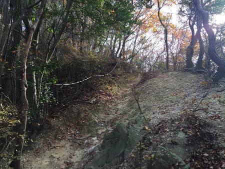 満願寺西山の登り