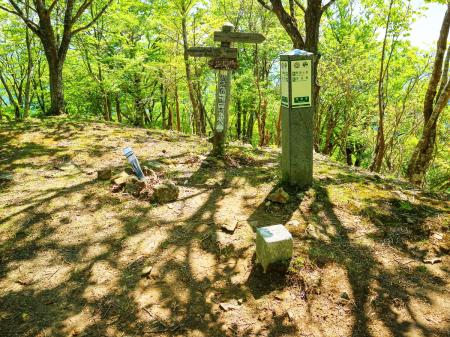 なんとか登って涅槃岳(1376m)に到着。ここで休憩をとる。結構歩いてきたけど時間的にはまだ余裕はある