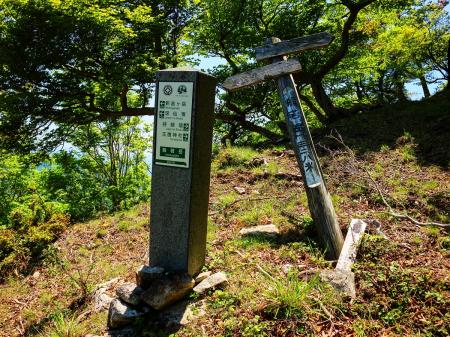 般若岳という看板があったけど、ピークはこの上らしく展望も良さそうなので立ち寄ってみることにした