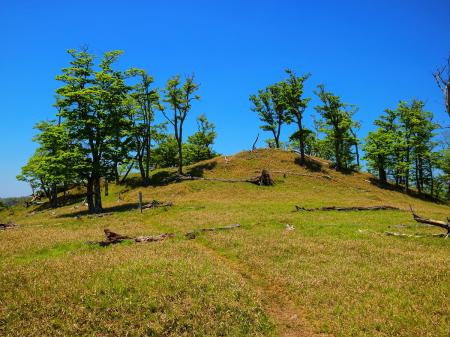 天狗の稽古場の全体を撮ってみた。ここ本当に雰囲気がいい場所だね。こんなところにこんな高原地帯みたいなところがあるとは、さすがは大峰