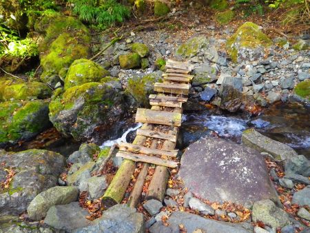またこんな橋があった。本当に壊れたりしないか心配なんだよね