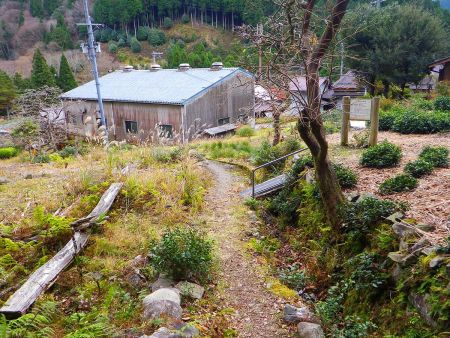 ここから舗装道というか道路に出る。こっちは道標とかないようだね