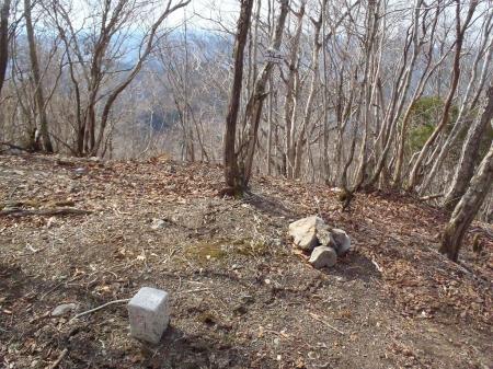 途中にあるそれたピーク