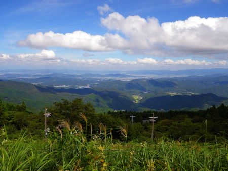 山の家おいしから見る展望。ここからでも十分に展望がいい