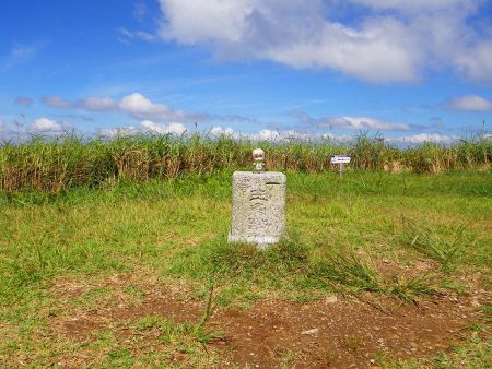 せっかくなので生石ヶ峰山頂三角点と雪村あおいちゃんを撮影しておいた