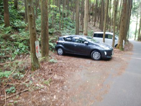 駐車ポイントまで戻ってきた。短い山行だったけどお疲れ様でした