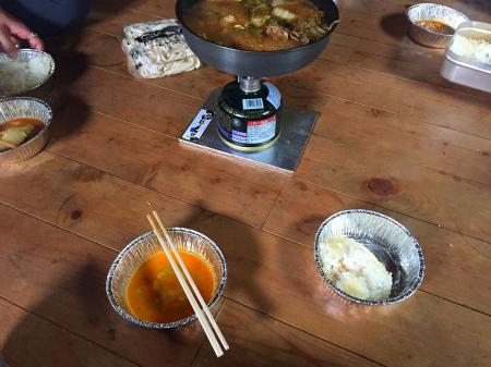 えのえのさんがご飯まで作ってくださって、焦がしたようですが、めちゃ美味しかったです！！