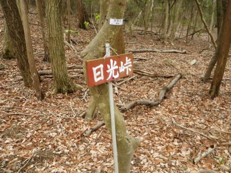 少し下らされて日光峠で一つ目のエスケープルートがある。小野アルプスはエスケープルートがいくつかあるらしい