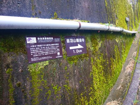 音羽山観音寺まで1kmと長そうな感じ