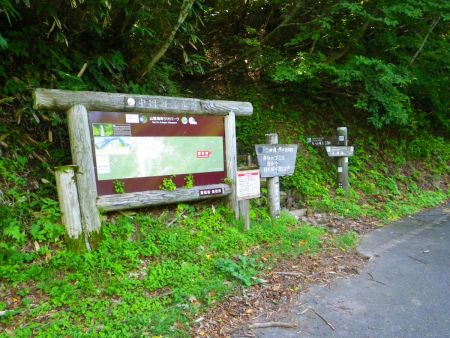 河合谷登山口から入山。扇ノ山頂上まで3.2kmと結構距離はある