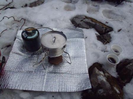 食事の後はコーヒーブレイク