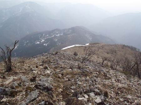 展望台からの景色は霞んでいた