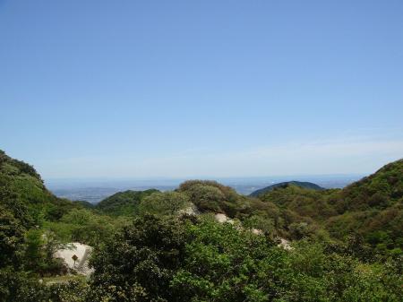 ここからでも桑名市や四日市、海まで見えていた