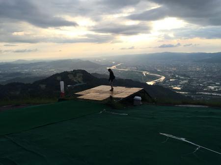 パラグライダー場に到着