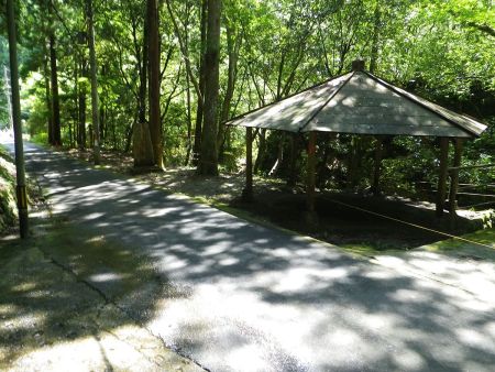 府道61号線に下りてきた。ここは千石谷を沢登りする場所なんだけど道路をひたすら歩いて有料駐車場へ行く