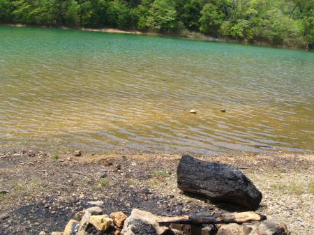 水の色が綺麗だ