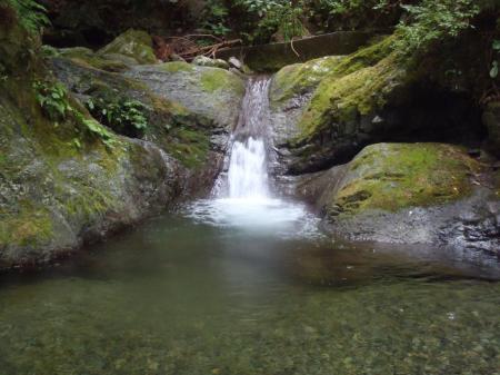 天然の滑り台。ここが面白かった