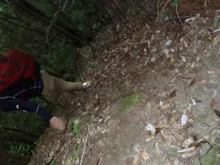 帰りには尾根伝いに降りる