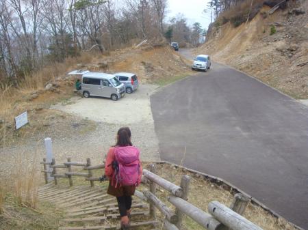 駐車場到着。お疲れ様でした～