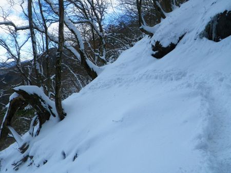 さて、下山を開始する。ドローンの空撮したりまったりしすぎて時間を気にしないといけなくなった
