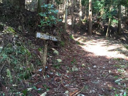 少し歩くとあと1.2kmの看板があったが、この後またあと1.2kmの看板があったがどっちが真実！？