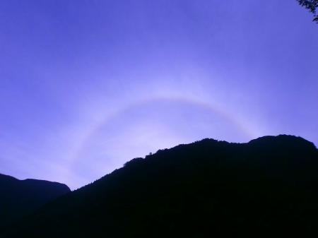 天気が微妙なところでブロッケン現象