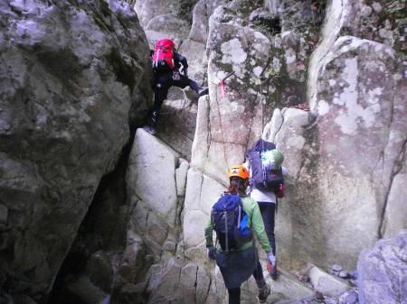 ここも結構登るのに苦戦していたようだ