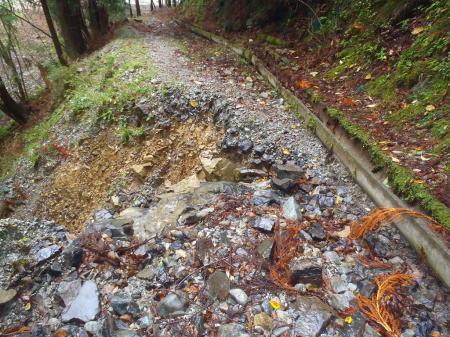 ここも崩れていた