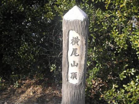 横尾山頂(312.1m)に到着。ここから目的であった須磨アルプスの岩場になる