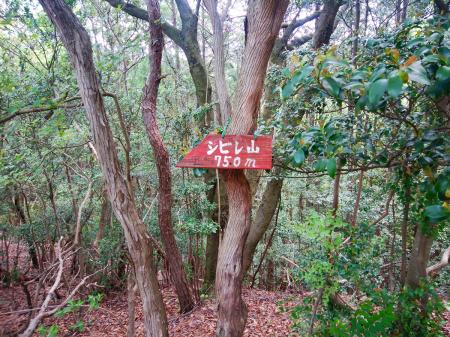 シビレ山まで750mということだろうか！？