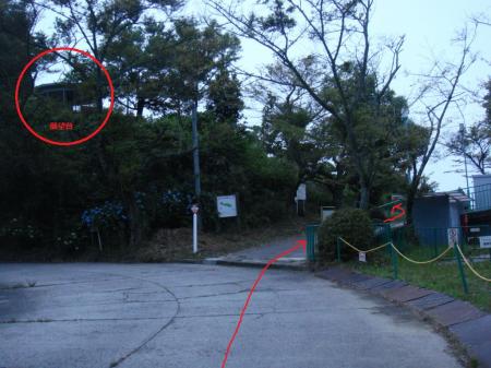 高安駅から展望台は見えているのでそこへ向かう