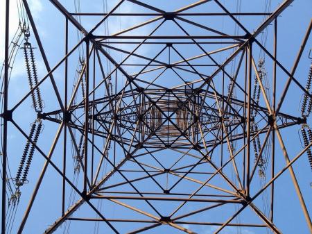 下山途中の鉄塔