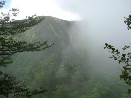 弥山方面、ガスってきた