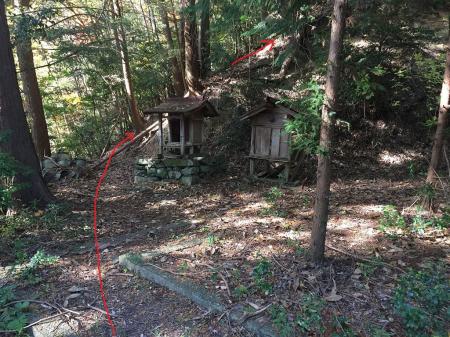 この尾根を登る