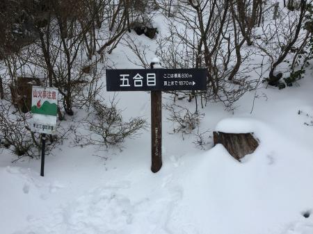 五合目(標高830m)からスタート
