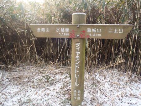 結構登ってきたと思ったらまだ半分にも満たないという嫌な道標