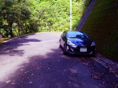 意外と早く林道歩きが終わって駐車ポイントまで戻ってきた。お疲れ様でした