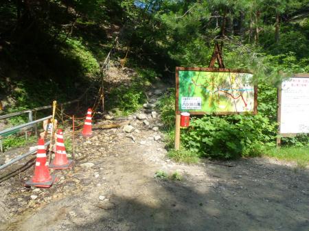 ここからちょい入山