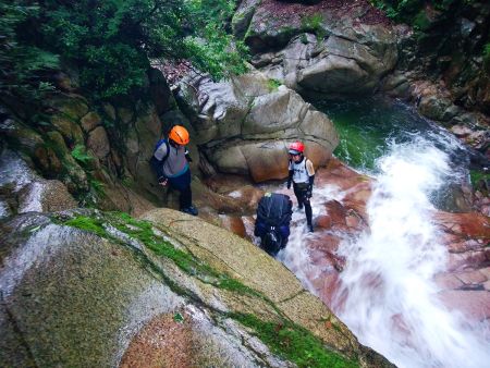 七遍返しの滝の上からが登りがいのある楽しい沢登りになってきた