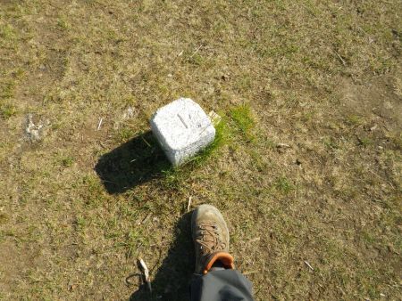 駒の尾山には三角点があったので撮影しておいた