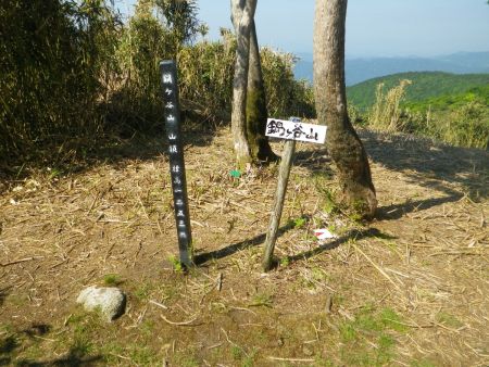 途中のピークに鍋ヶ谷山(1253m)があった。登山道の途中って感じだけどね
