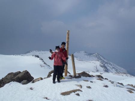 二人で記念撮影