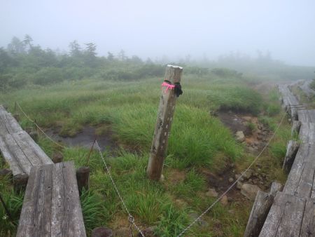ここで分岐。梵天岩の方なので右へさらに下る